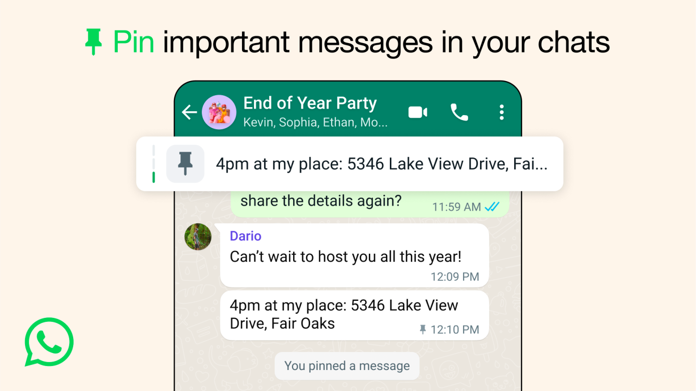 WhatsApp Introduces Enhanced Pinning Feature for Better Chat Organisation